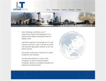 Tablet Screenshot of lithetech.com